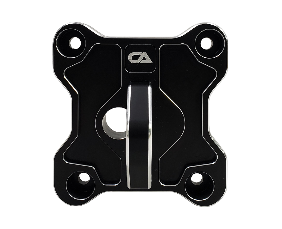 Polaris RZR XP1000 / Turbo Pull Plate / Radius Rod Plate Our Pull plate is machined from a solid piece of aircraft grade 6061 T-6 1.5"x 8" Aluminum bar stock. We then machine both pieces, send them out for anodize and then round all of our corners to give it a look that really pops and will wow anyone