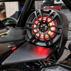 Polaris Slingshot Headrest Speaker Pods 4x 6.5" Empty Enclosures | 2015 - Current