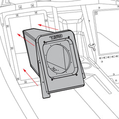 Polaris Slingshot Rear Sealed 10" Subwoofer Enclosure | Fits Either Passenger or Driver Side | 2015 - Current