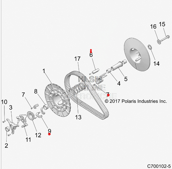 Polaris RZR Turbo/ Turbo S Secondary Rebuild kit