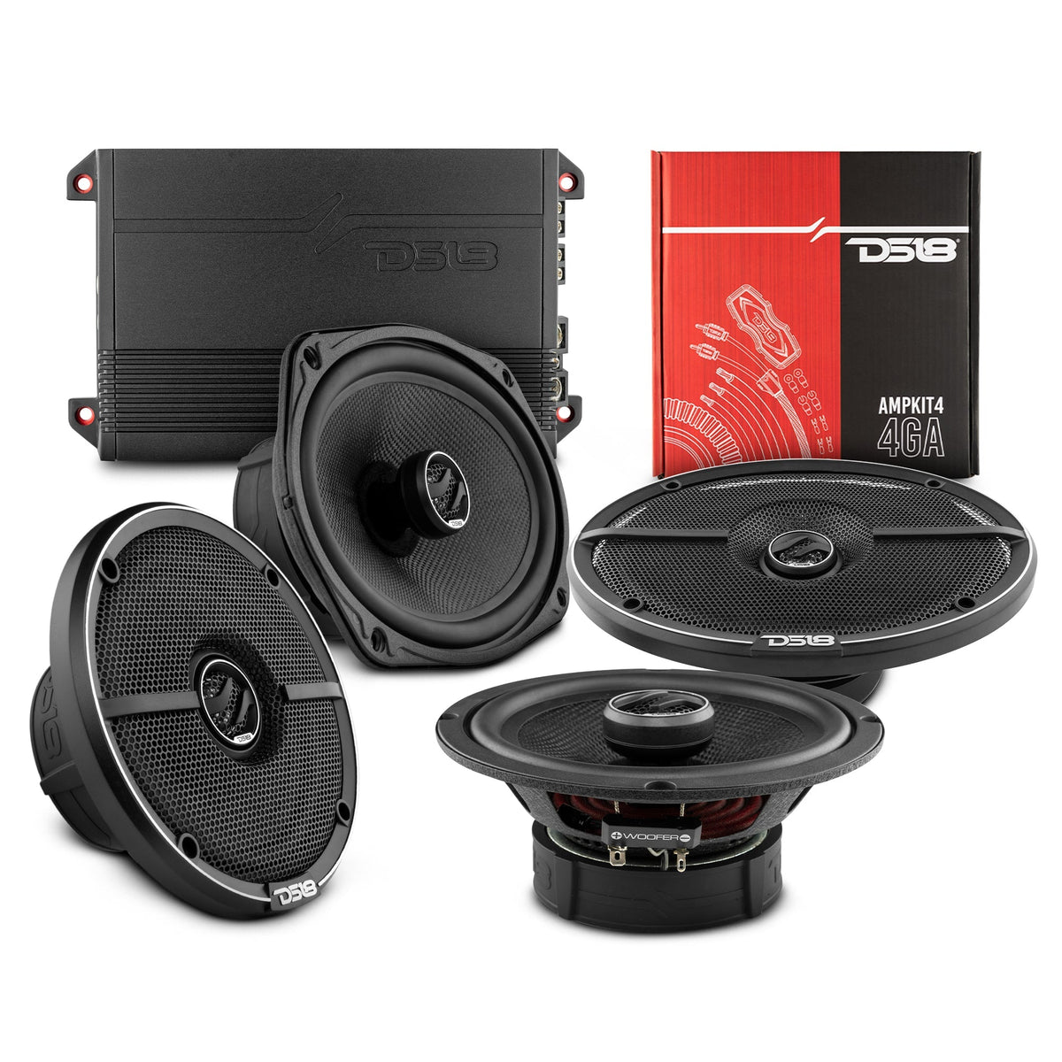 2015-2020 GMC Yukon XL Front and Back Doors Speakers Good Upgrade/Replacement Package 1600 Watts