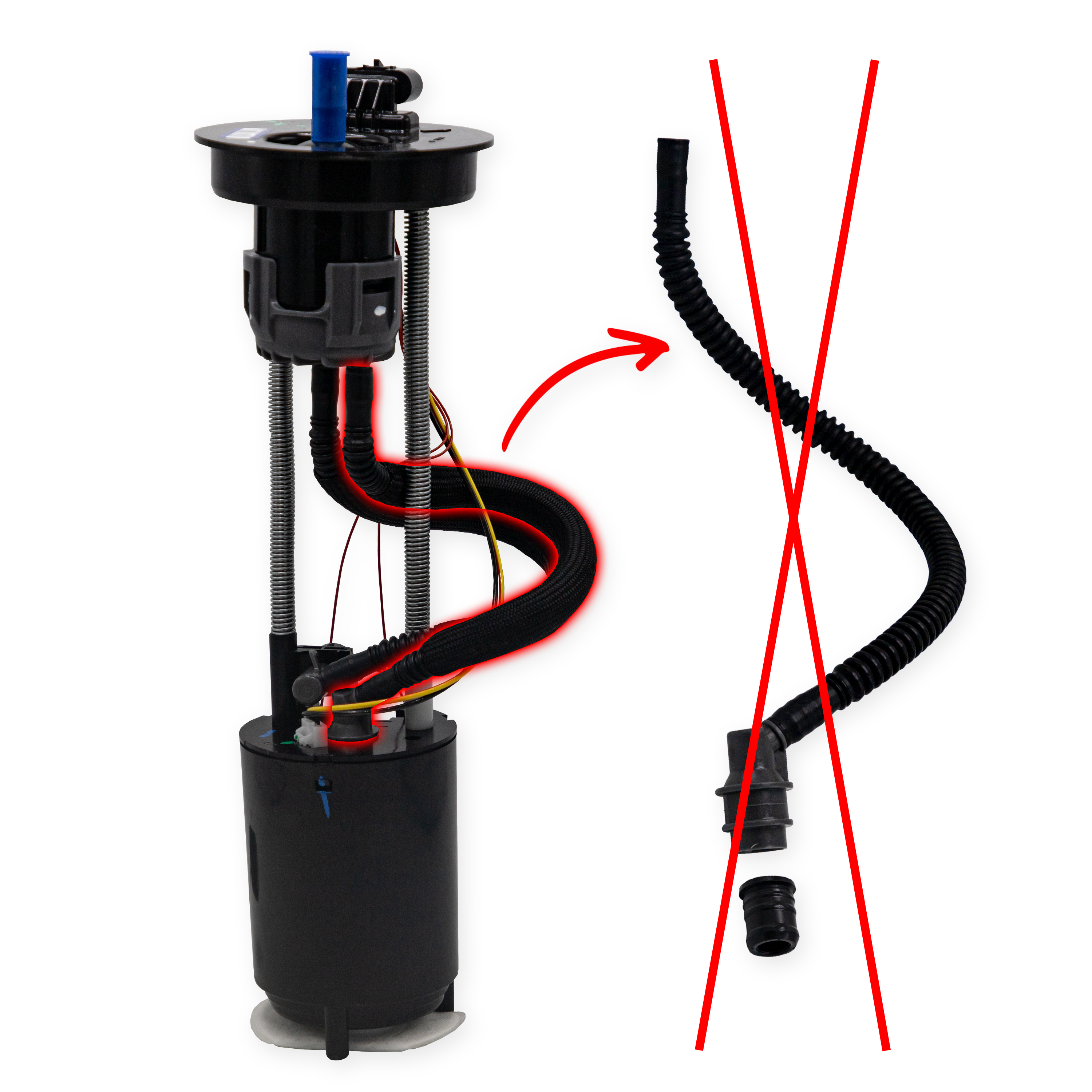 WSRD Fuel Pump Grommet Delete Kit | Can-Am X3 & Maverick R
