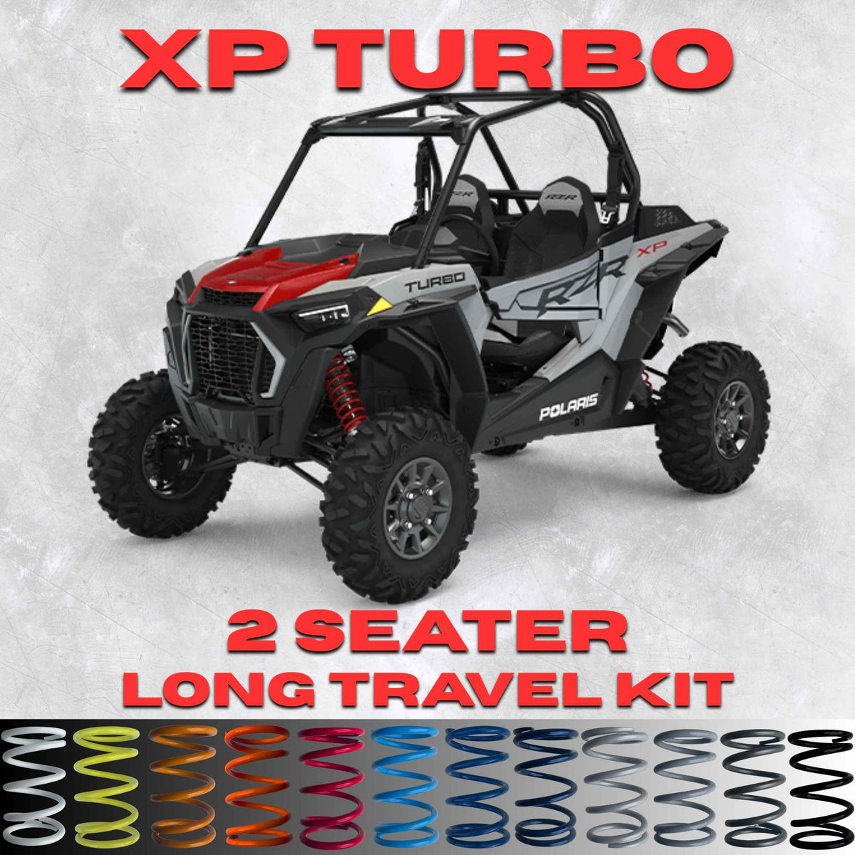 Polaris RZR XP Turbo 2 Seater Long Travel Spring Kit Upgrade