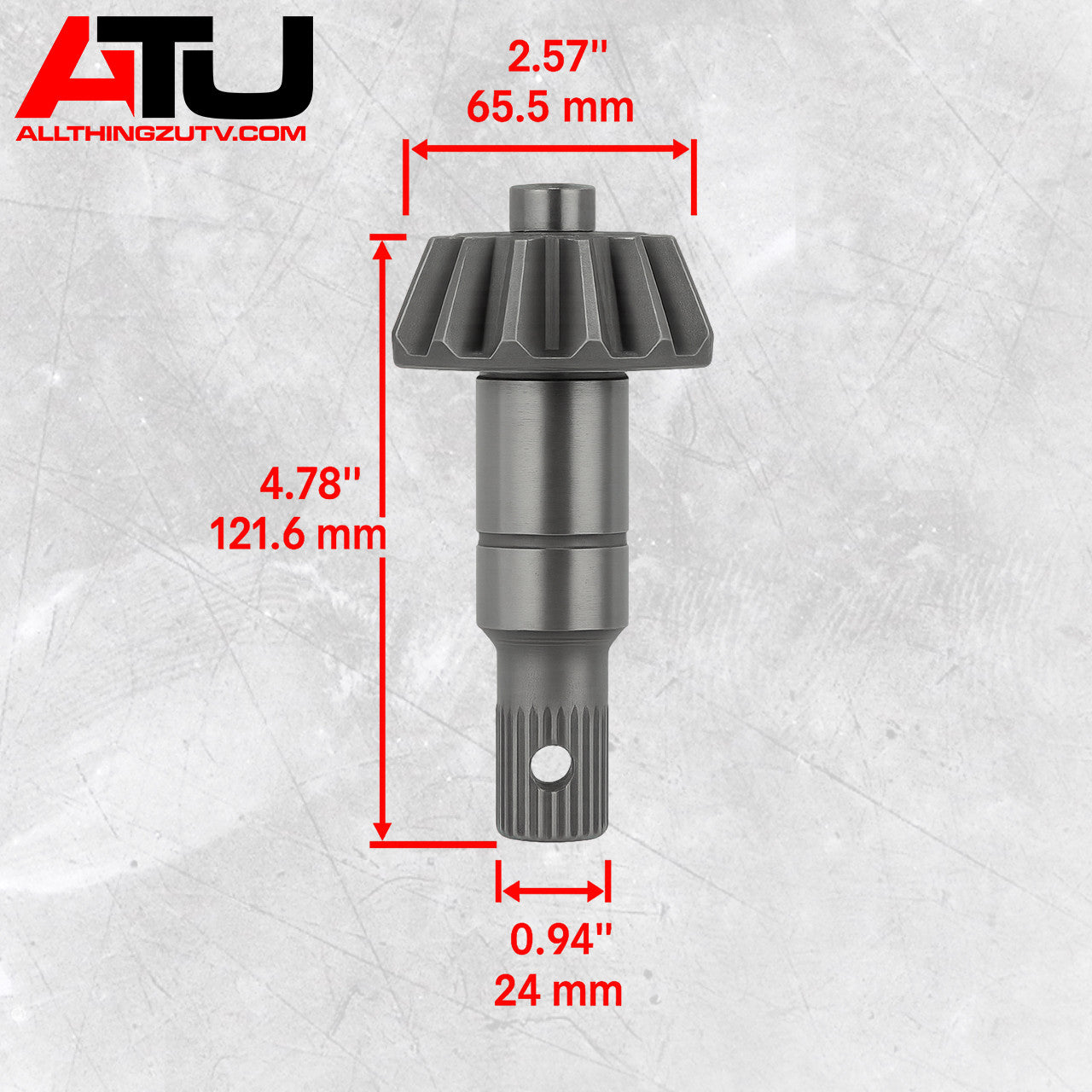 Polaris RZR Front Differential Ring & Pinion (pinion has support syle)