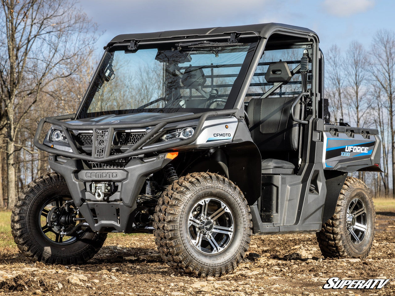 CFMOTO UForce 1000 MaxDrive Power Flip Glass Windshield