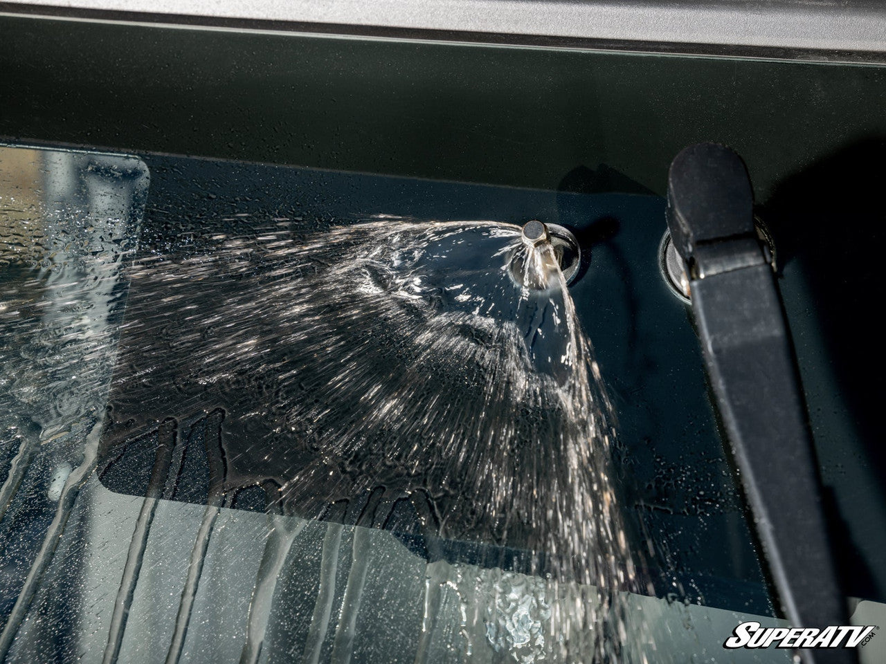 CFMOTO UForce 1000 MaxDrive Power Flip Glass Windshield