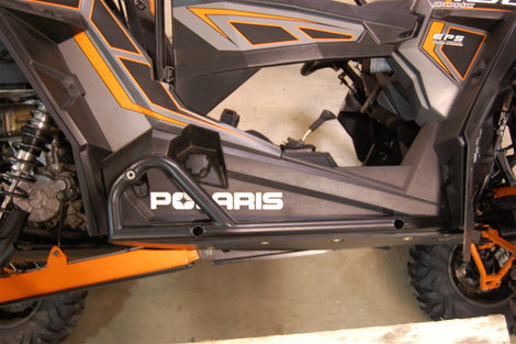 Trail Armor Polaris RZR XP 1000 (including the High Lifter, Trails and Rocks, Sport, Premium, Ultimate Editions), RZR XP Turbo, RZR 1000 XP Turbo S and Turbo S Velocity Full Skids with Slider Nerfs or Nerf for Extreme Kick Out Steel Sliders