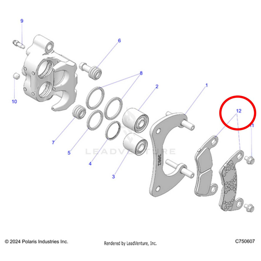 Polaris RZR Pro R 2 & 4 Seat OE Brake Pad Kits (2 Pair)