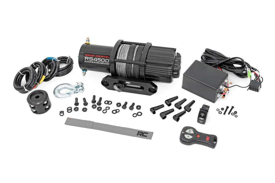 Rough Country 4500-LB UTV Synthetic Rope Winch