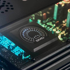 SMD Monoblock Amplifier with VM-1 Voltmeter and Digital LED Lights 2000W RMS at 1-ohm - Steve Meade Designs