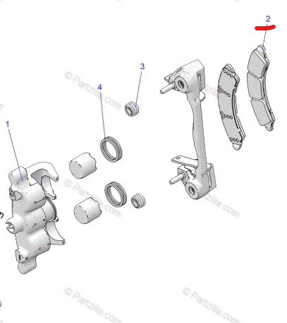 Polaris RZR Turbo R / Pro S OEM Brake Pads