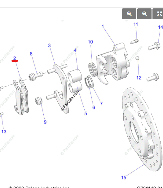 Polaris RZR Turbo R / Pro S OEM Brake Pads